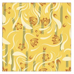 Folk Flowers Pattern  Large Satin Scarf (square) by Eskimos