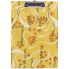 Folk Flowers Pattern  A4 Clipboard