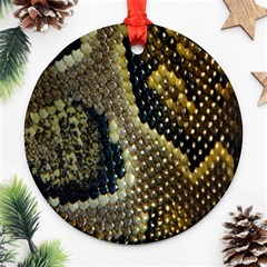 Leatherette Snake 2 Ornament (round) by skindeep