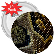 Leatherette Snake 2 3  Buttons (10 Pack)  by skindeep