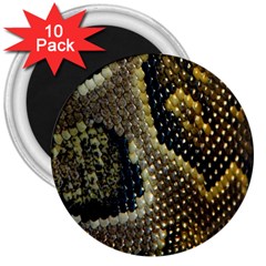 Leatherette Snake 2 3  Magnets (10 Pack)  by skindeep