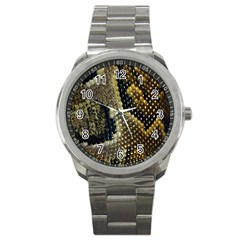 Leatherette Snake 2 Sport Metal Watch by skindeep