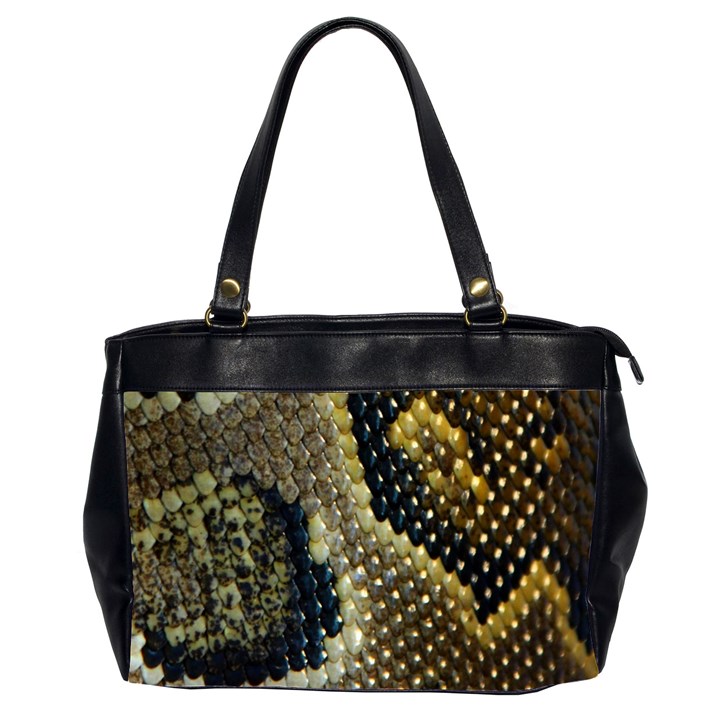 Leatherette Snake 2 Oversize Office Handbag (2 Sides)