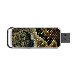 Leatherette Snake 2 Portable Usb Flash (one Side) by skindeep