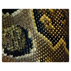 Leatherette Snake 2 Double Sided Flano Blanket (medium)  by skindeep