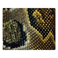 Leatherette Snake 2 Double Sided Flano Blanket (large)  by skindeep