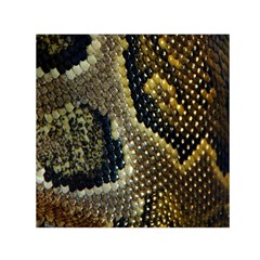 Leatherette Snake 2 Small Satin Scarf (square) by skindeep