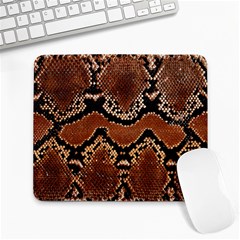 Leatherette Snake 3 Large Mousepads by skindeep