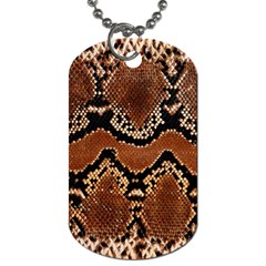 Leatherette Snake 3 Dog Tag (one Side) by skindeep