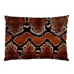 Leatherette Snake 3 Pillow Case by skindeep