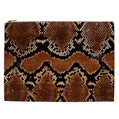 Leatherette Snake 3 Cosmetic Bag (xxl) by skindeep