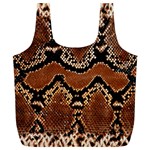 Leatherette Snake 3 Full Print Recycle Bag (XL) Front