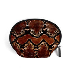 Leatherette Snake 3 Accessory Pouch (small) by skindeep