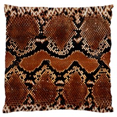 Leatherette Snake 3 Standard Flano Cushion Case (two Sides) by skindeep