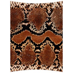 Leatherette Snake 3 Back Support Cushion by skindeep