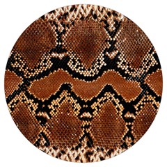 Leatherette Snake 3 Round Trivet by skindeep