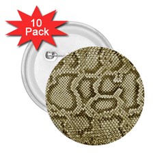 Leatherette Snake 4 2 25  Buttons (10 Pack)  by skindeep