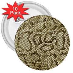 Leatherette Snake 4 3  Buttons (10 Pack)  by skindeep