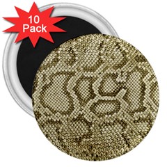 Leatherette Snake 4 3  Magnets (10 Pack)  by skindeep