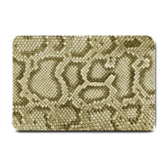 Leatherette Snake 4 Small Doormat  by skindeep