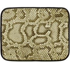 Leatherette Snake 4 Fleece Blanket (mini) by skindeep