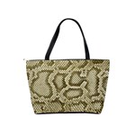 Leatherette Snake 4 Classic Shoulder Handbag Back