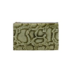 Leatherette Snake 4 Cosmetic Bag (small) by skindeep