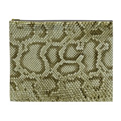 Leatherette Snake 4 Cosmetic Bag (xl) by skindeep