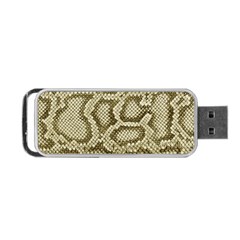 Leatherette Snake 4 Portable Usb Flash (one Side) by skindeep