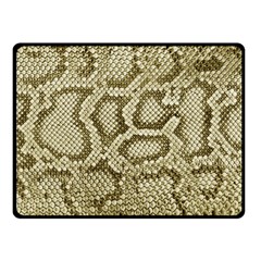 Leatherette Snake 4 Double Sided Fleece Blanket (small)  by skindeep