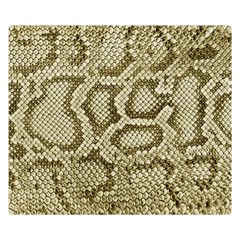 Leatherette Snake 4 Double Sided Flano Blanket (small)  by skindeep