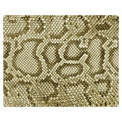 Leatherette Snake 4 Double Sided Flano Blanket (medium)  by skindeep