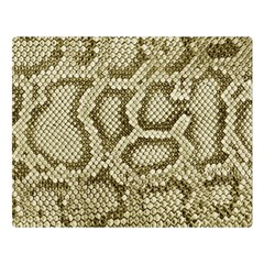 Leatherette Snake 4 Double Sided Flano Blanket (large)  by skindeep