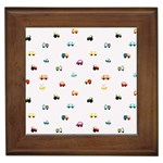 Cute Bright Little Cars Framed Tile Front