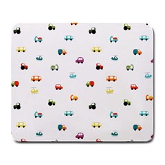 Cute Bright Little Cars Large Mousepads by SychEva