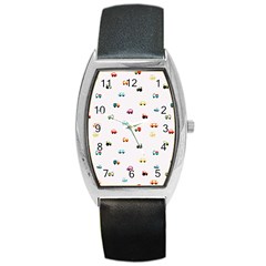 Cute Bright Little Cars Barrel Style Metal Watch by SychEva