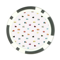 Cute Bright Little Cars Poker Chip Card Guard by SychEva