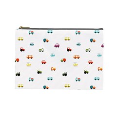 Cute Bright Little Cars Cosmetic Bag (large) by SychEva