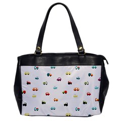 Cute Bright Little Cars Oversize Office Handbag by SychEva