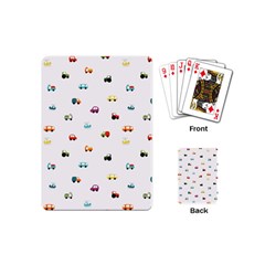 Cute Bright Little Cars Playing Cards Single Design (mini) by SychEva