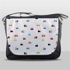 Cute Bright Little Cars Messenger Bag by SychEva