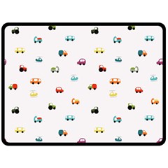 Cute Bright Little Cars Double Sided Fleece Blanket (large)  by SychEva