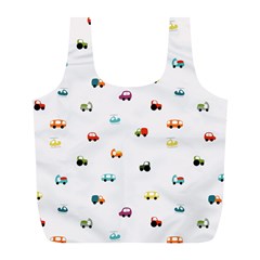 Cute Bright Little Cars Full Print Recycle Bag (l) by SychEva