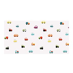 Cute Bright Little Cars Satin Wrap by SychEva