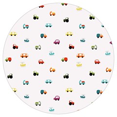 Cute Bright Little Cars Round Trivet