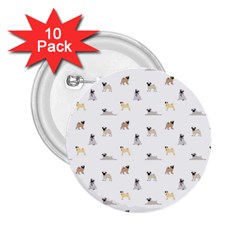 Funny Pugs 2 25  Buttons (10 Pack)  by SychEva