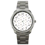 Funny Pugs Sport Metal Watch Front