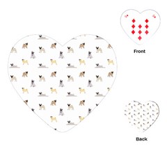 Funny Pugs Playing Cards Single Design (heart) by SychEva