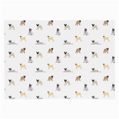 Funny Pugs Large Glasses Cloth by SychEva