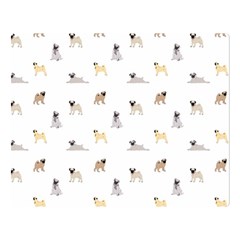 Funny Pugs Double Sided Flano Blanket (large)  by SychEva